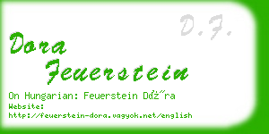 dora feuerstein business card